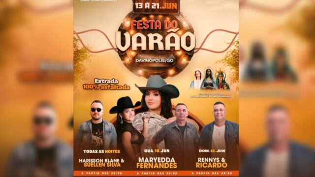 Festa do Varão movimenta a zona rural de Davinópolis com fé, tradição e muito forró até 21 de junho