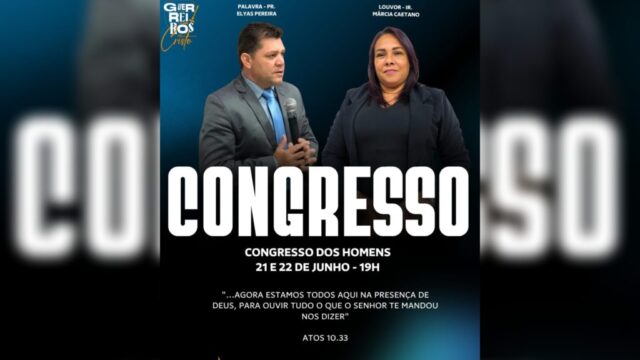 Congresso dos Homens será realizado em Catalão nos dias 21 e 22 de junho