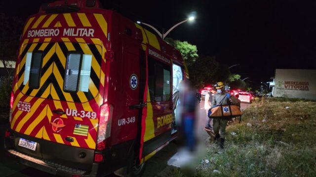 Motociclista fica ferido em colisão com carro no bairro Bela Vista, em Catalão