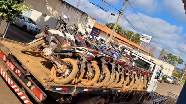 PM de Monte Carmelo desarticula quadrilha e recupera 25 motocicletas furtadas