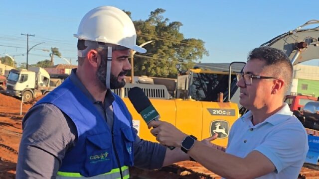SAE inicia interligação de redes de água e esgoto do bairro Pontal Norte pela BR-050 em Catalão