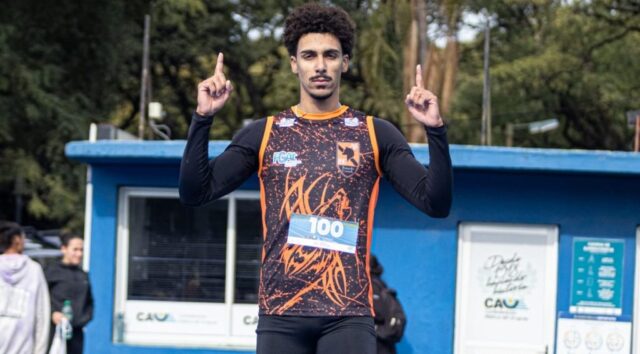 Catalano Daniel Muricy leva bronze nos 100m no Sul-Americano sub-23 de Atletismo