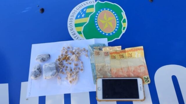 Homem é preso por tráfico de drogas no Centro de Ouvidor (GO)