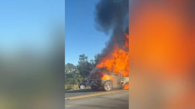 Colisão frontal entre dois carros deixa um morto e dois feridos na BR-365, em Romaria (MG)