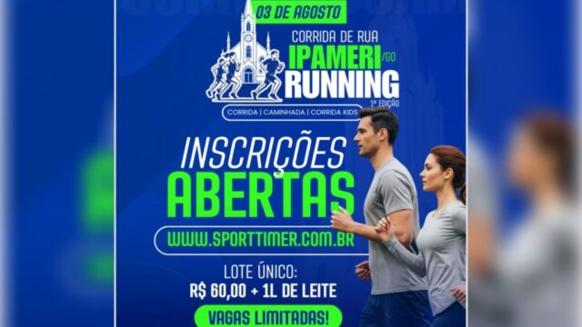 Ipameri recebe 1ª edição da Corrida FR Consultoria Esportiva em agosto