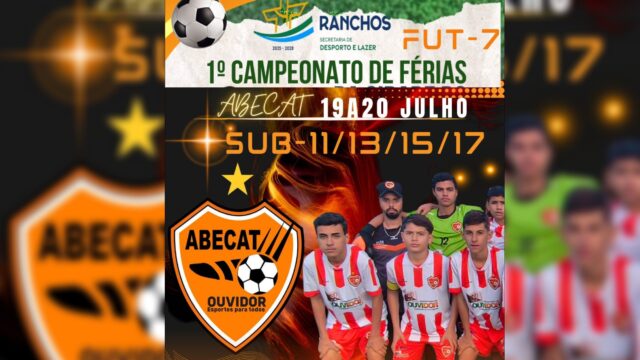 ABECAT Ouvidorense confirma participação no 1º Campeonato de Férias Fut-7 em Três Ranchos