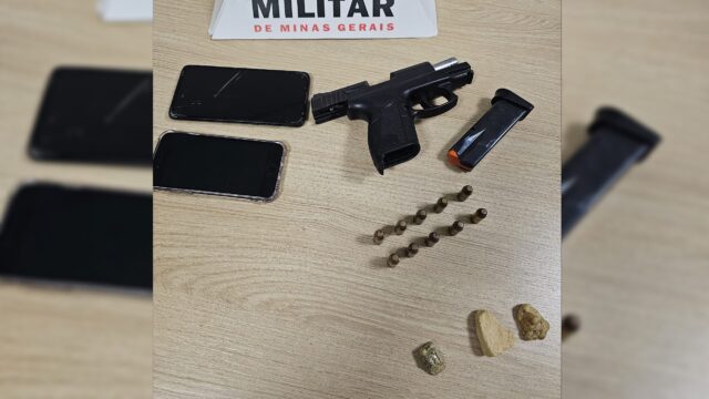 Homem de 22 anos é preso por tráfico, porte ilegal de arma e receptação em Araguari