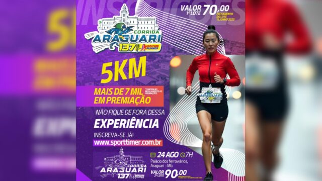 Corrida celebra 137 anos de Araguari com mais de R$ 7 mil em premiações