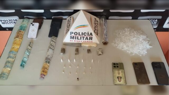 Polícia Militar prende quatro pessoas por tráfico de drogas em Coromandel
