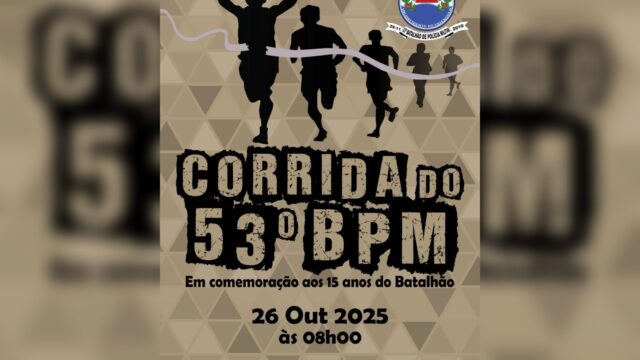 Corrida do 53º BPM celebra 15 anos do Batalhão em Araguari