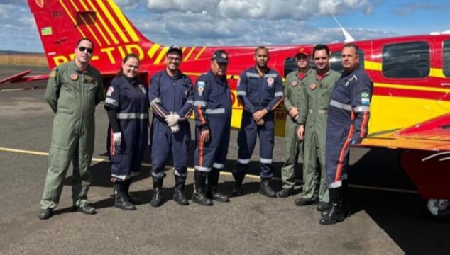 SAMU auxilia Corpo de Bombeiros de Goiás na transferência de paciente com infarto para UTI em Catalão