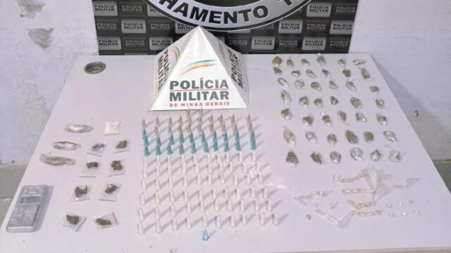 Homem é preso por tráfico de drogas e grande quantidade de entorpecentes é apreendida em Araguari