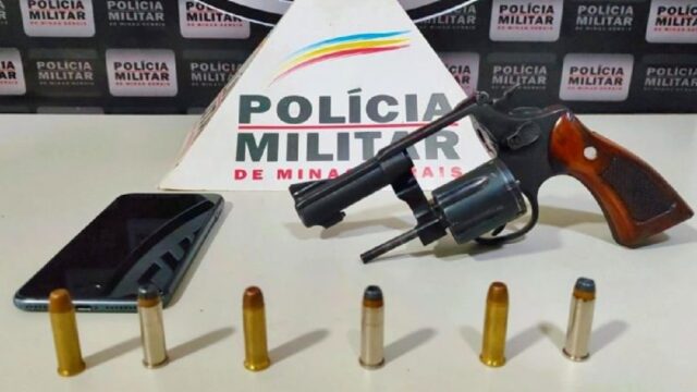 Jovem de 22 anos é preso por porte ilegal de arma de fogo em Araguari