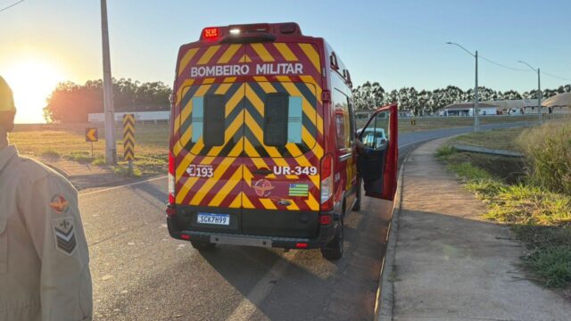 Motociclista fica ferido após acidente na alça de acesso à BR-050 em Catalão