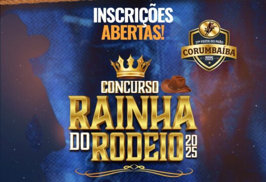 Inscrições abertas para a escolha da Rainha do Rodeio na 27ª Festa do Peão de Corumbaíba