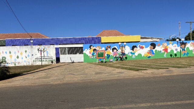 Centro Educacional Gotinha de Amor retorna às aulas nesta segunda-feira 04, com nova pintura temática