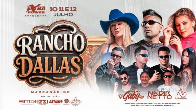Rancho Dallas promete agitar Marzagão com três dias de festa e shows imperdíveis