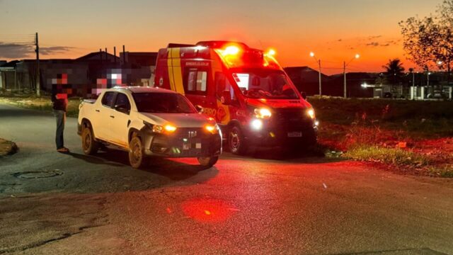 Acidente entre moto e utilitária deixa ferido em Catalão