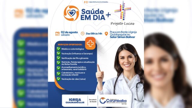 Ação “Saúde em Dia” leva serviços gratuitos à comunidade do Setor Simon Bolívar em Corumbaíba