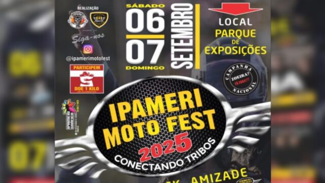 Ipameri Moto Fest 2025 reúne tribos com muito rock, amizade e exposição de motos e carros