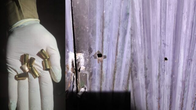Disparos de arma de fogo atingem portão de residência em Araguari