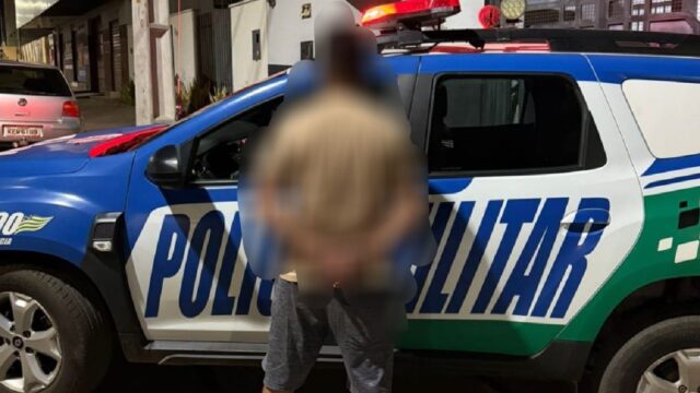 Homem é preso em flagrante por ameaçar irmãs e cunhado com faca e pedaço de madeira, em Pires do Rio