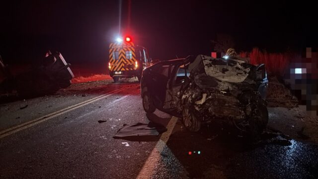 Colisão frontal na GO-210, em Goiandira, deixa três mortos e um ferido em estado grave