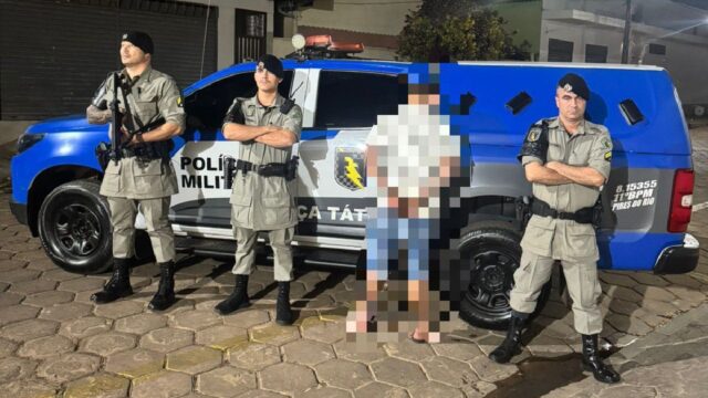 Foragido da Justiça por tráfico de drogas é preso pela Força Tática em Pires do Rio