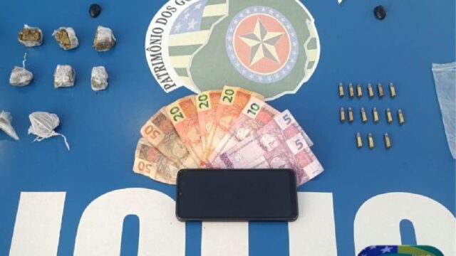 Homem é preso por tráfico de drogas e posse ilegal de munições em Ipameri