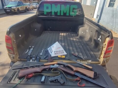 Homem de 48 anos é preso por porte ilegal de arma de fogo em Guarda Mor