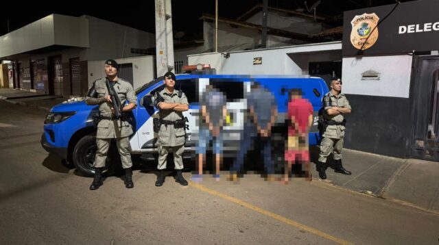Polícia desmantela ponto de tráfico em Pires do Rio e prende três suspeitos