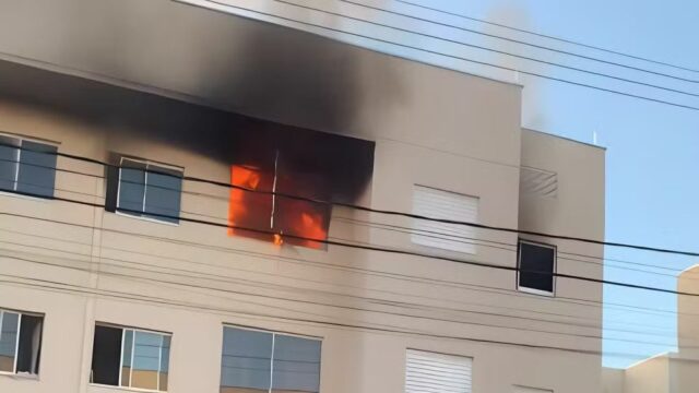Mulher sofre queimaduras graves após explosão em apartamento em Uberlândia