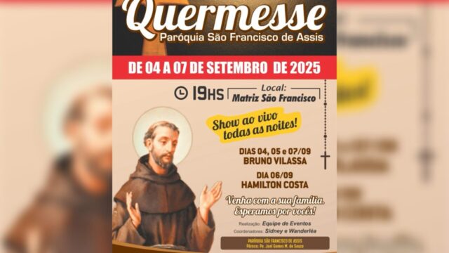 Quermesse da Paróquia São Francisco de Assis começa nesta quinta-feira (04) em Catalão