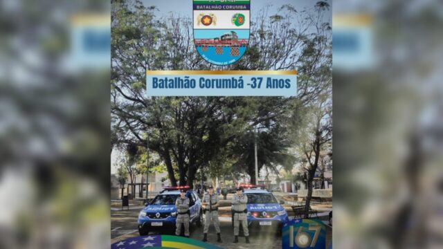 Batalhão de Corumbá celebra 37 anos de atuação na segurança pública em Goiás