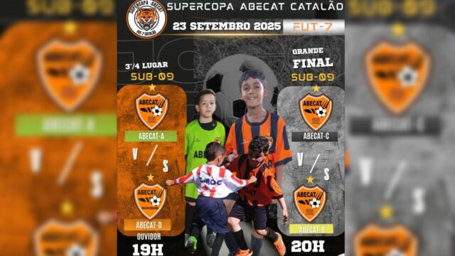 Supercopa Abecat Fut-7 define campeão da categoria Sub-09 em Catalão