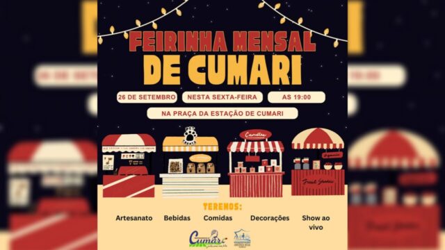 Feirinha movimenta a Praça da Estação em Cumari nesta sexta-feira (26)