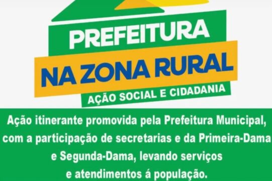 Prefeitura leva serviços sociais e de cidadania para zona rural de Campo Alegre de Goiás