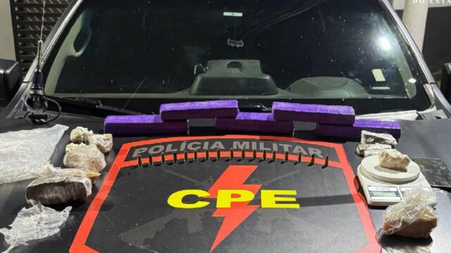 CPE prende suspeito de tráfico de drogas e apreende drogas e munições em Catalão