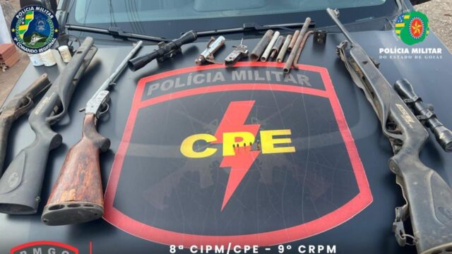 Homem é preso em Ipameri por fabricar armas de fogo de forma ilegal