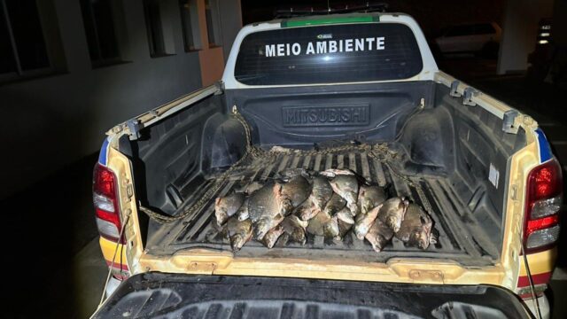Três homens são presos por pesca predatória com tarrafas em Guimarânia