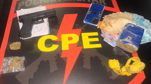 Polícia apreende drogas e prende duas pessoas durante operação da CPE em Catalão
