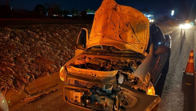 Mulher morre atropelada ao tentar atravessar a BR-050 no município de Catalão