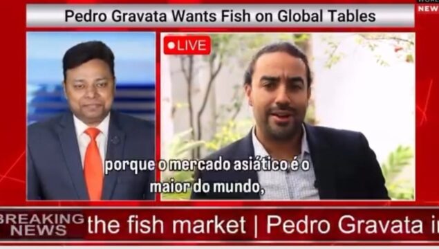 Entrada de Goiás no mercado asiático: Pedro Gravata busca investimentos para o setor de pescado e participa de programa de TV em Singapura