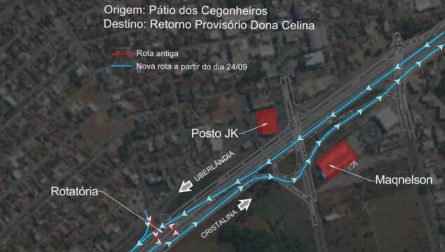 Rotatória do Santa Terezinha na BR-050 será desativada a partir desta quarta-feira (24) em Catalão