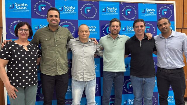 Santa Casa de Catalão recebe visita de Bruno Peixoto e Gustavo Sebba com anúncio de mais de R$1,2 milhão em investimentos