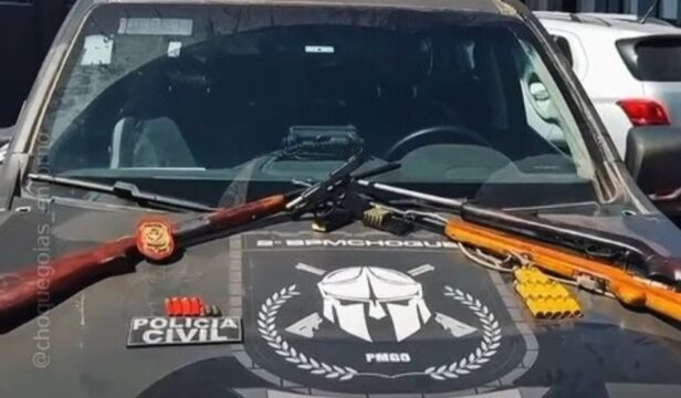 Operação Calibre Zero apreende arsenal de armas e munições em Cristalina e Catalão