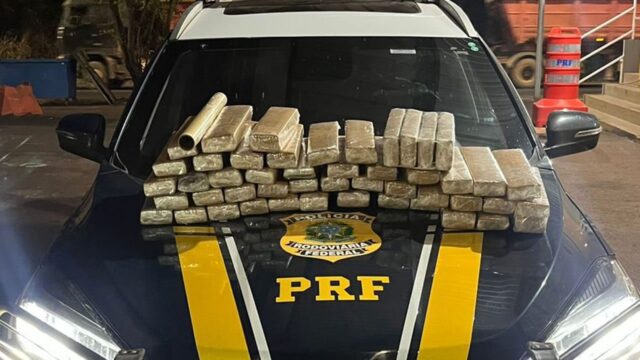 PRF apreende 52 kg de maconha durante fiscalização na BR-060, em Rio Verde (GO)
