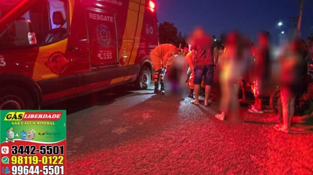 Jovem fica ferida após queda de moto no bairro Maria Amélia II em Catalão
