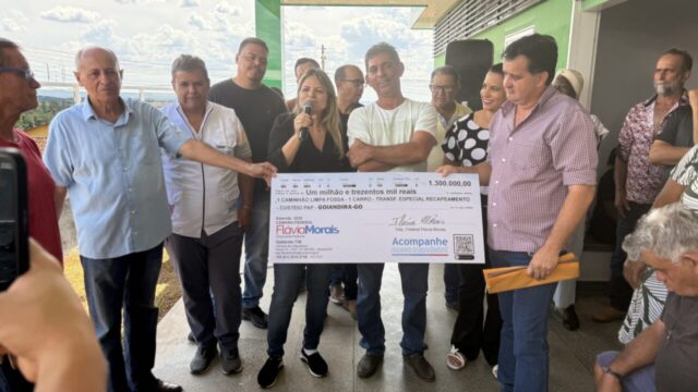 Prefeito Allisson Peixoto e deputada Flávia Morais anunciam R$ 1,3 milhão em novos investimentos e acompanham obras do Novo PAC em Goiandira