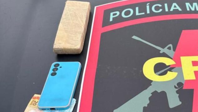 CPE cumpre mandado e prende suspeito por tráfico de drogas no bairro Evelina Nour, em Catalão